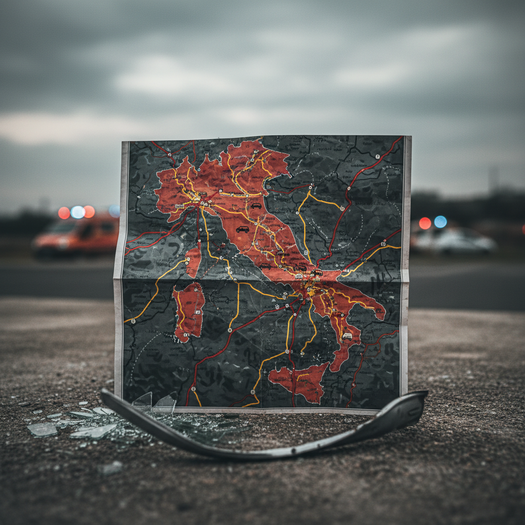173.364 incidenti, 3.030 morti, 233.853 feriti: i dati ISTAT-ACI 2024 regione per regione, provincia per provincia.